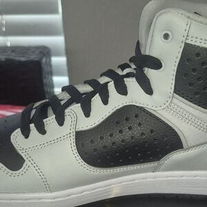 Jordan Black and White High-Top Sneakers